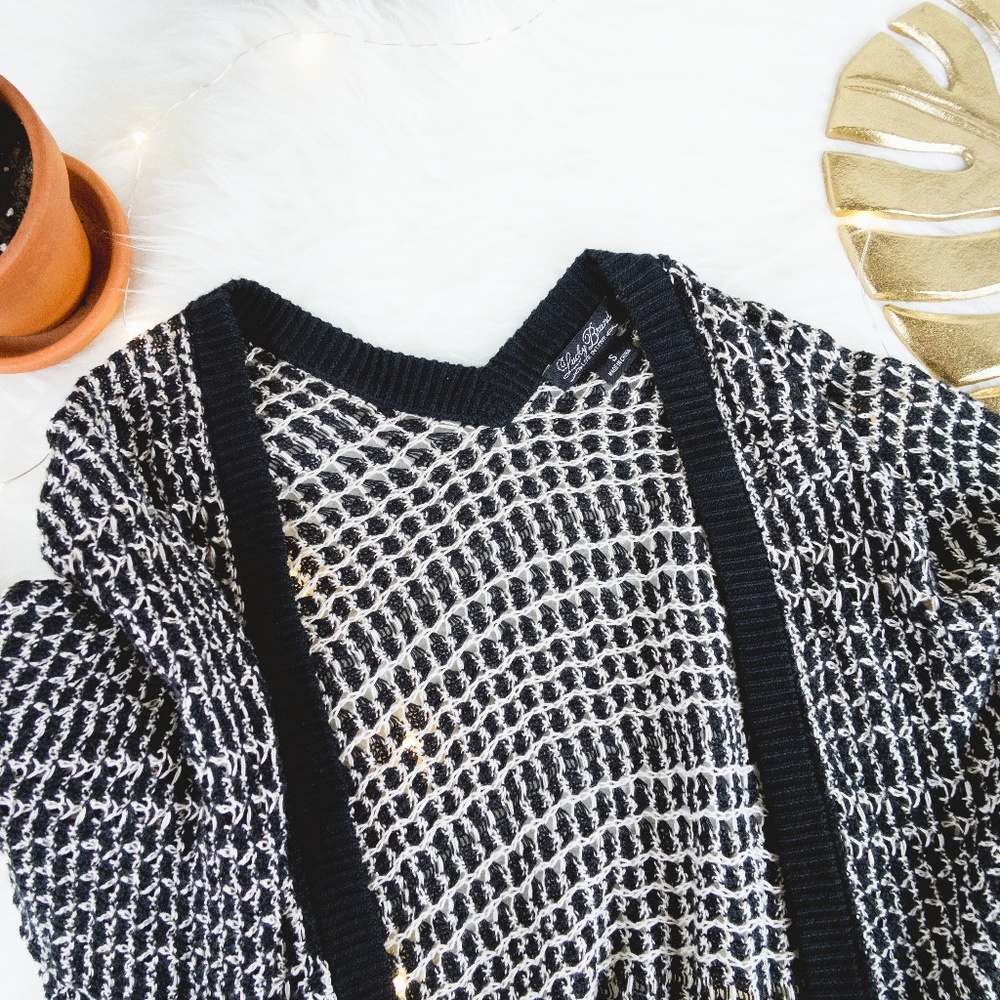 LUCKY BRAND JEANS - Cropped Shawl Cardigan